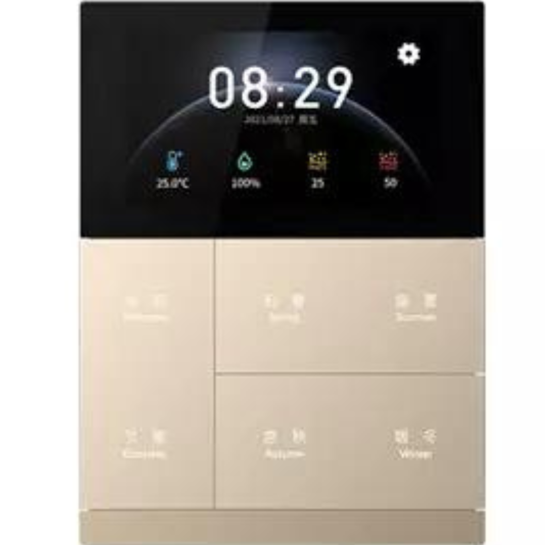 KNX Smart Touch with push button,3-gang