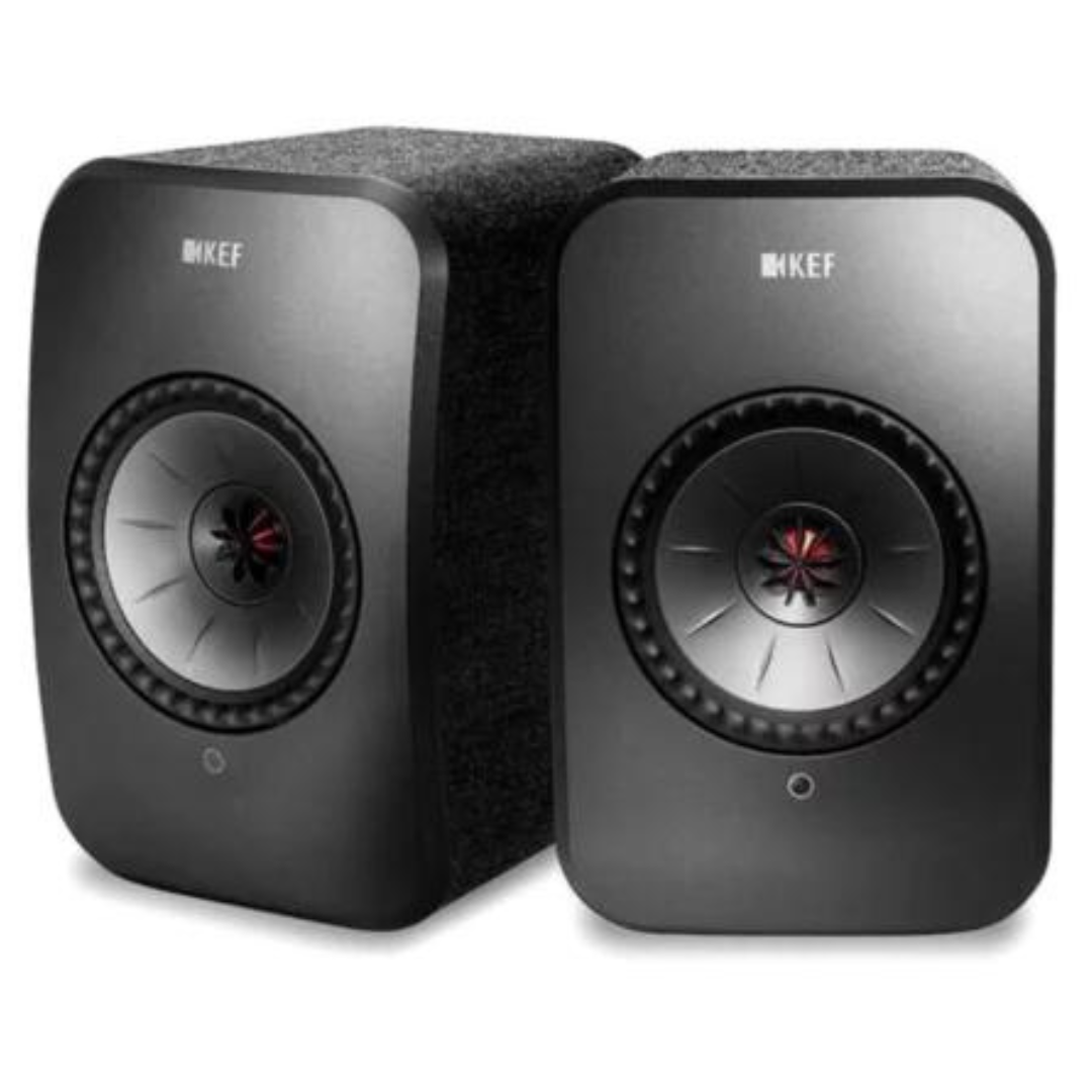 KEF LSX - Wireless Music System - Black, high-resolution stereo