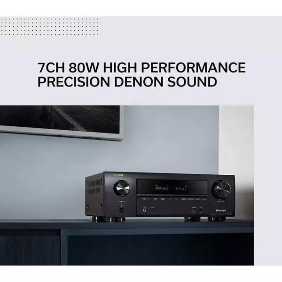 Denon AVRX1600H 7.2 Channel Full 4K Ultra HD AV Receiver with built-in WIFI