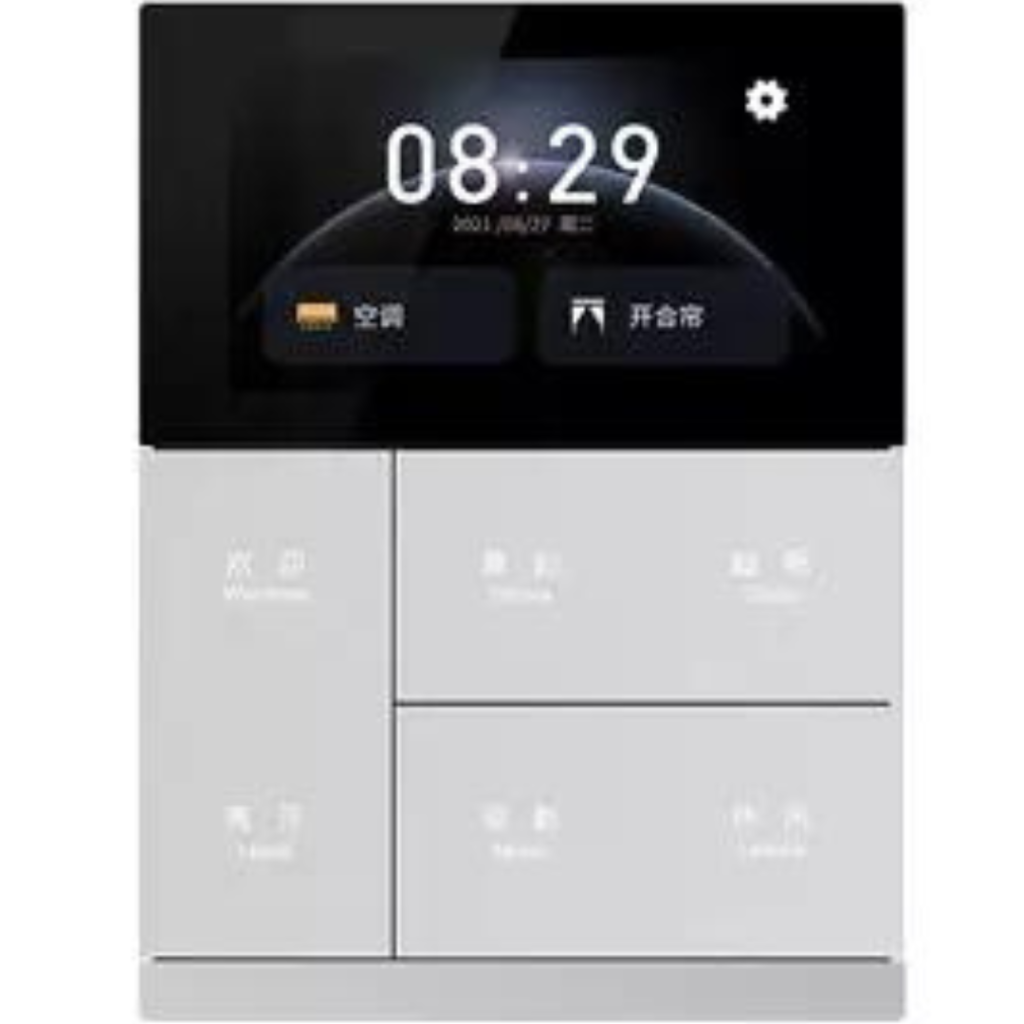 KNX Smart Touch with push button,3-gang